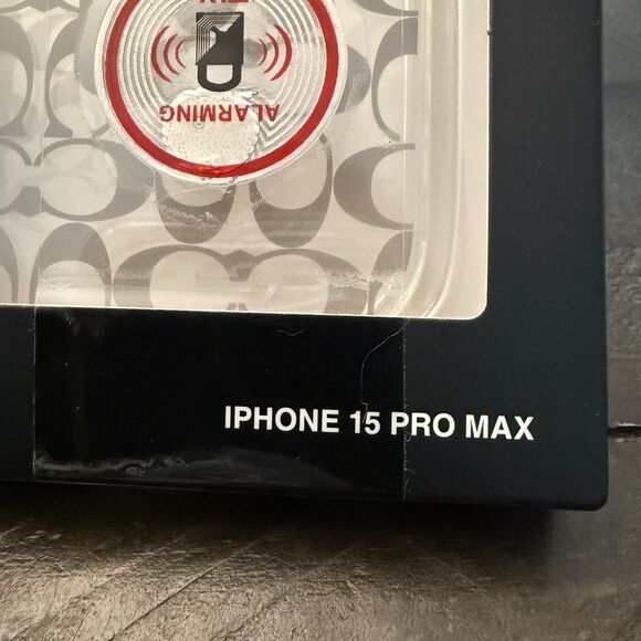 Coach iPhone 15 Pro Max MagSafe Protective Case Signature C  Black Grey Ombré - Picture 3 of 3